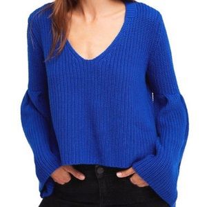 Free People Sweaters - NWT Free People Damsel Pullover Sweater Blue Large Free People Sweaters - NWT Free People Damsel Pullover Sweater Blue Large